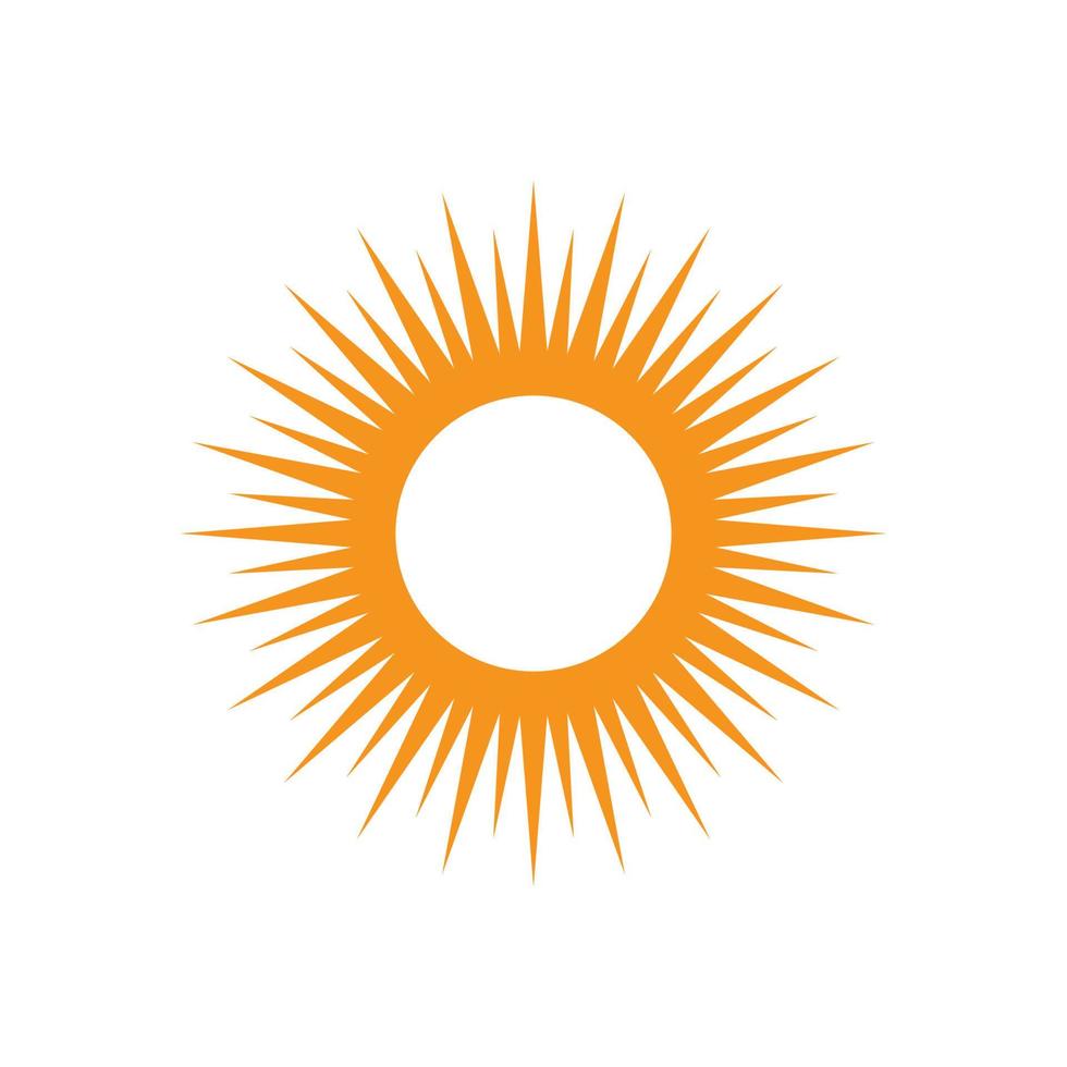 diseño de ilustración de sol vector