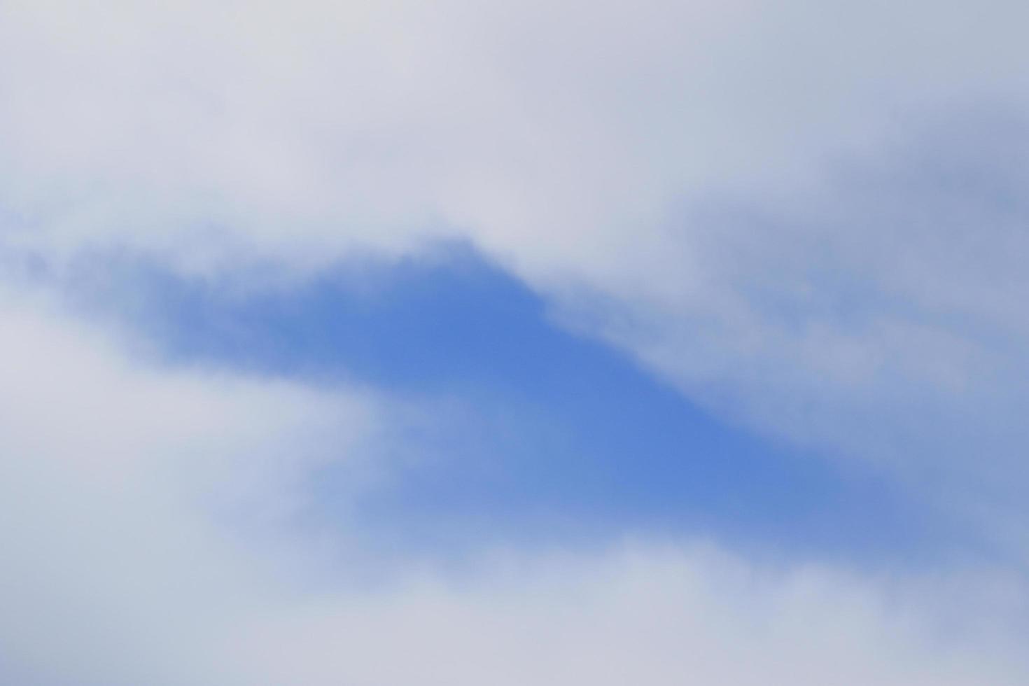 Clear blue sky and white clouds photo