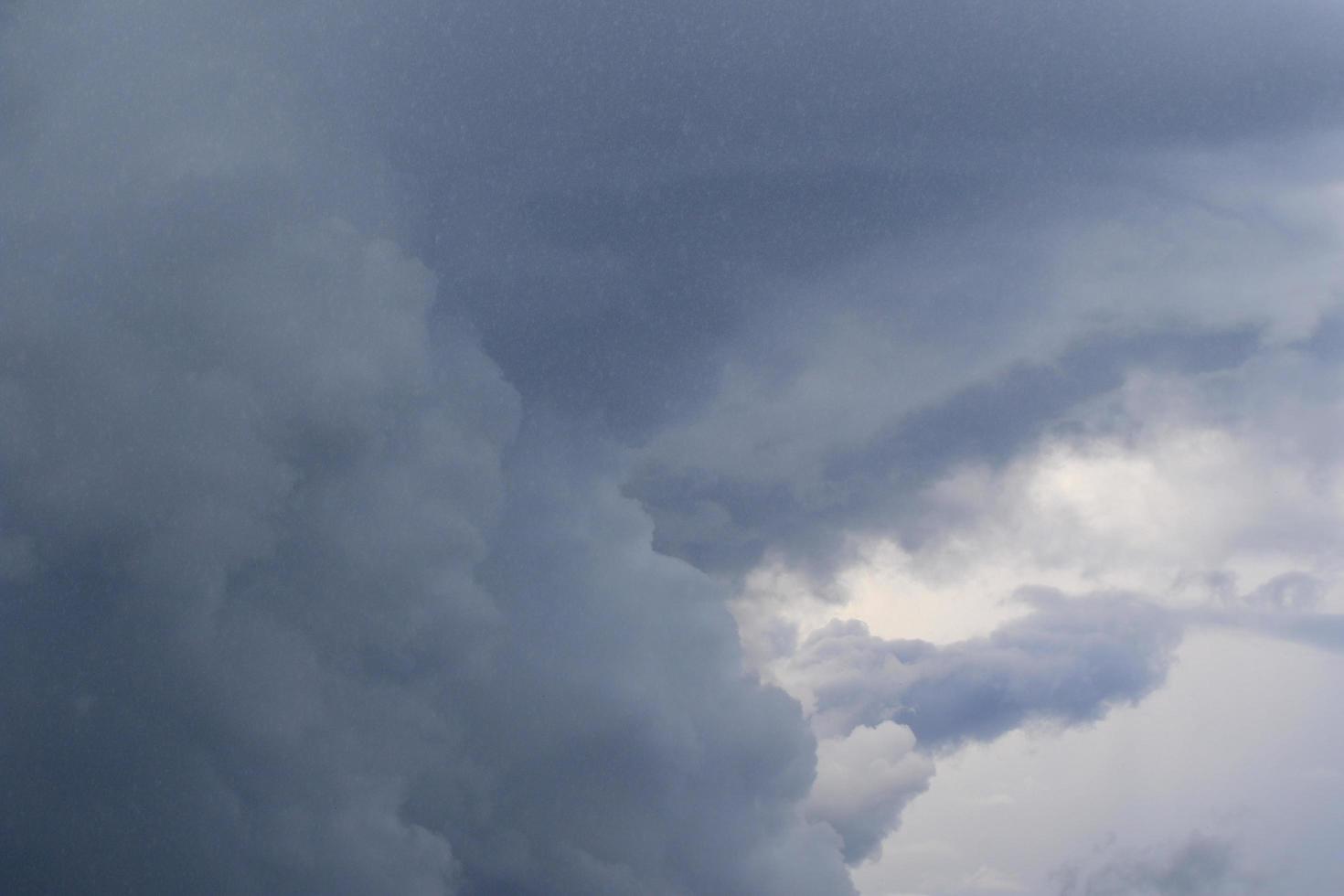 Stormy weather and dark clouds photo