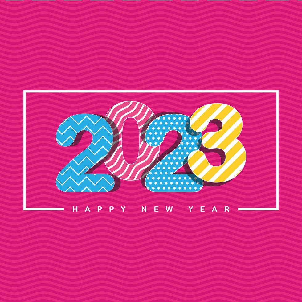 2023 gradient colorful happy new year banner for social media reels and cover photo vector