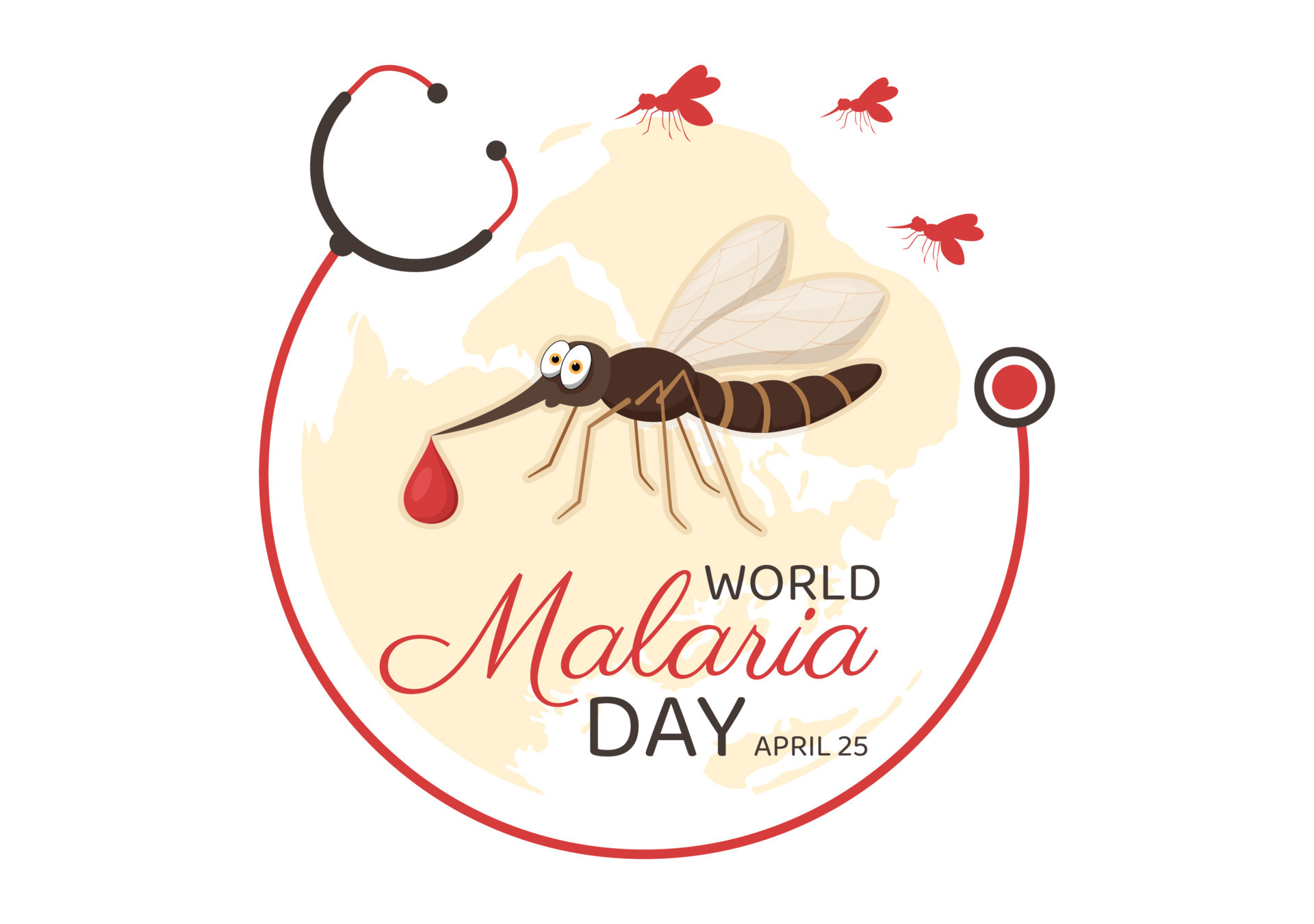 World Malaria Day on April 25 Illustration with Earth Protected from  Mosquitoes in Flat Cartoon Hand Drawn for Web Banner or Landing Page  Templates 18837087 Vector Art at Vecteezy