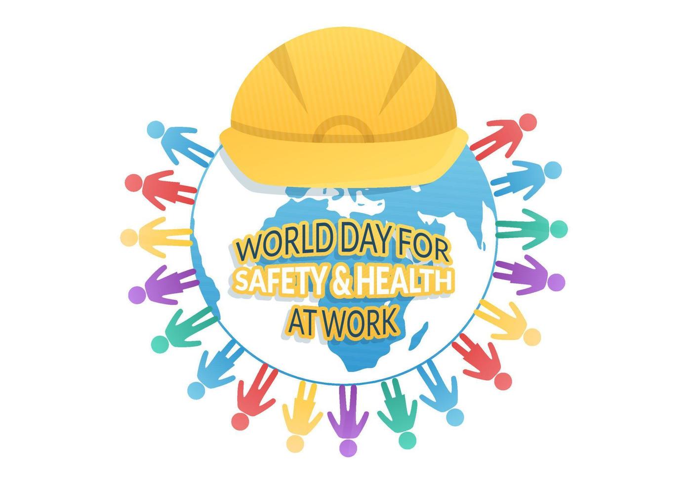 World Day Of Safety and Health at Work on April 28 Illustration with Mechanic Tool in Flat Cartoon Hand Drawn for Web Banner or Landing Page Template vector
