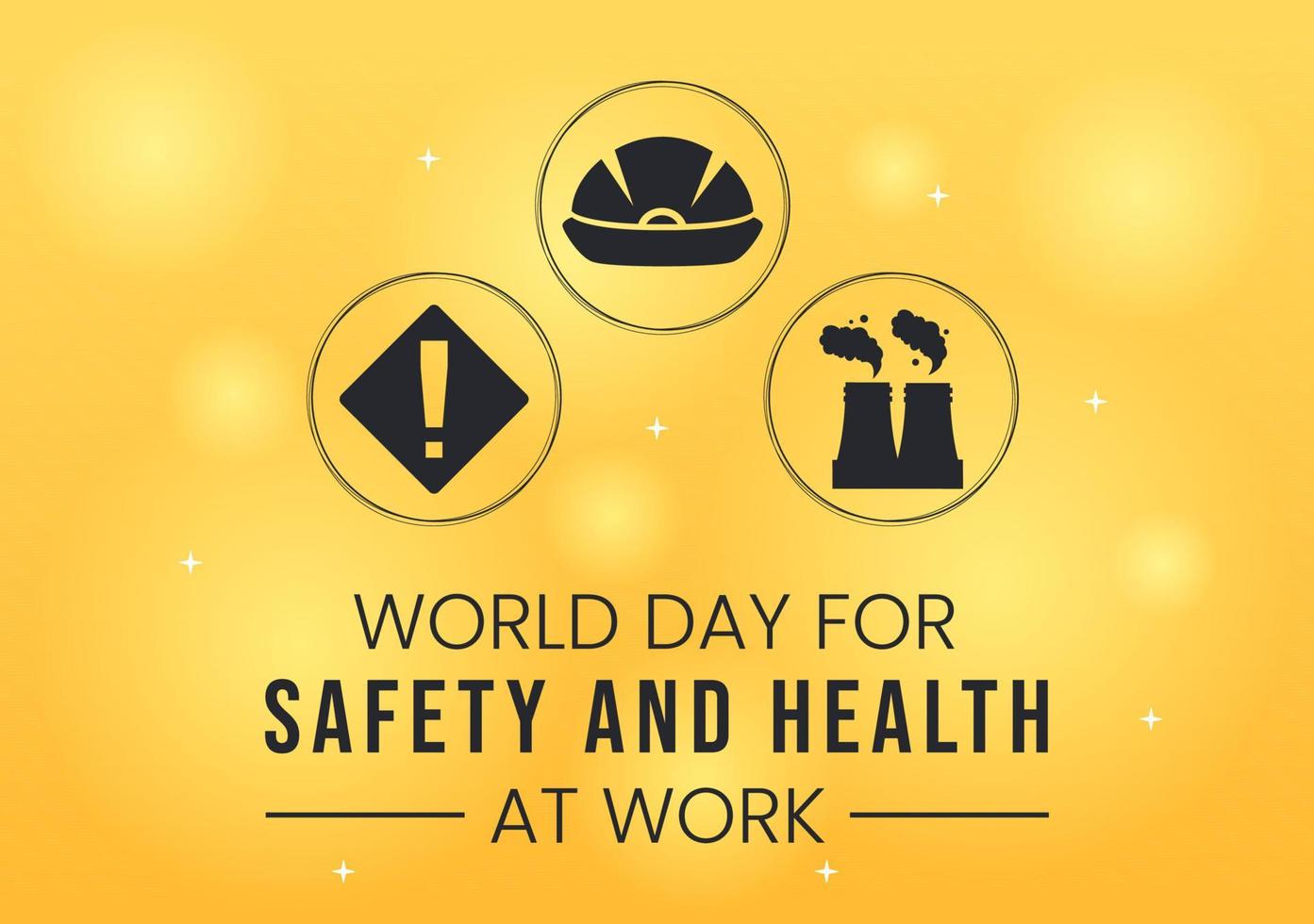 World Day Of Safety and Health at Work on April 28 Illustration with Mechanic Tool in Flat Cartoon Hand Drawn for Web Banner or Landing Page Template vector