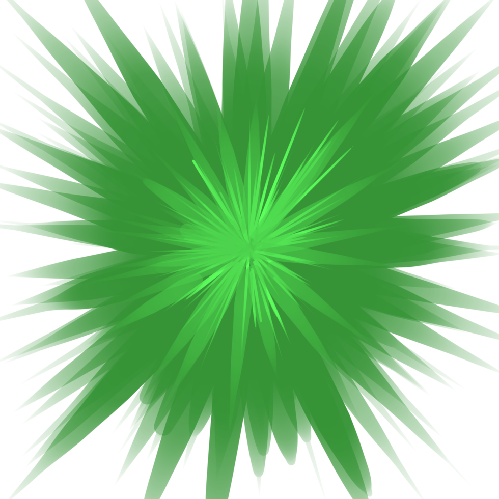Abstract design green leaf spiral png