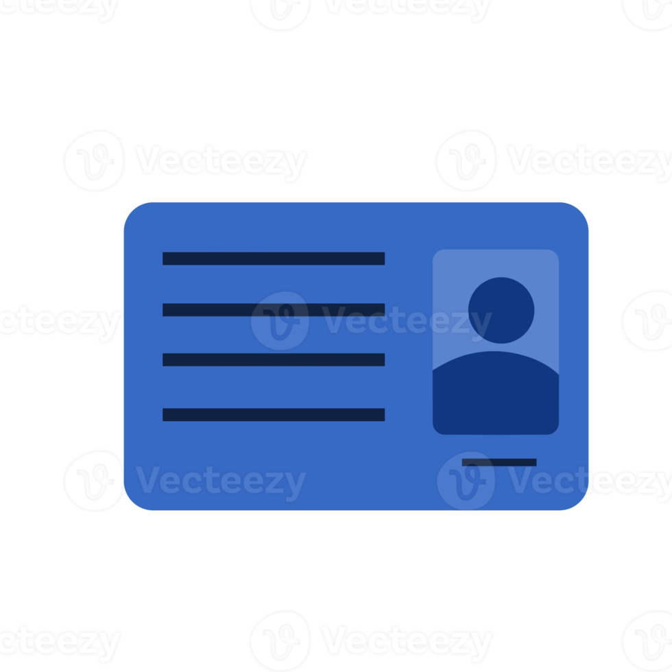 Icon element of id card png