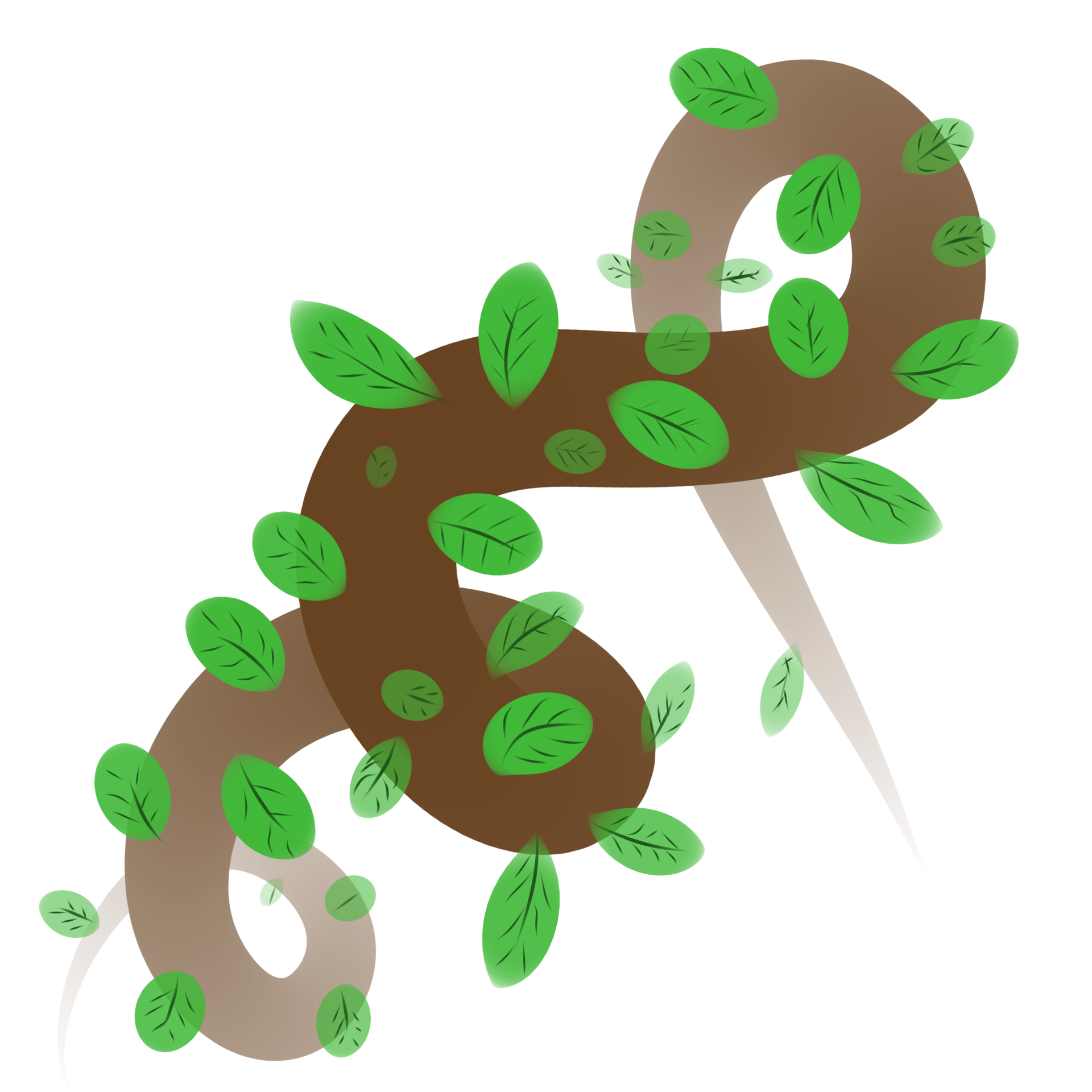 creeping tree trunks illustration 18837195 PNG