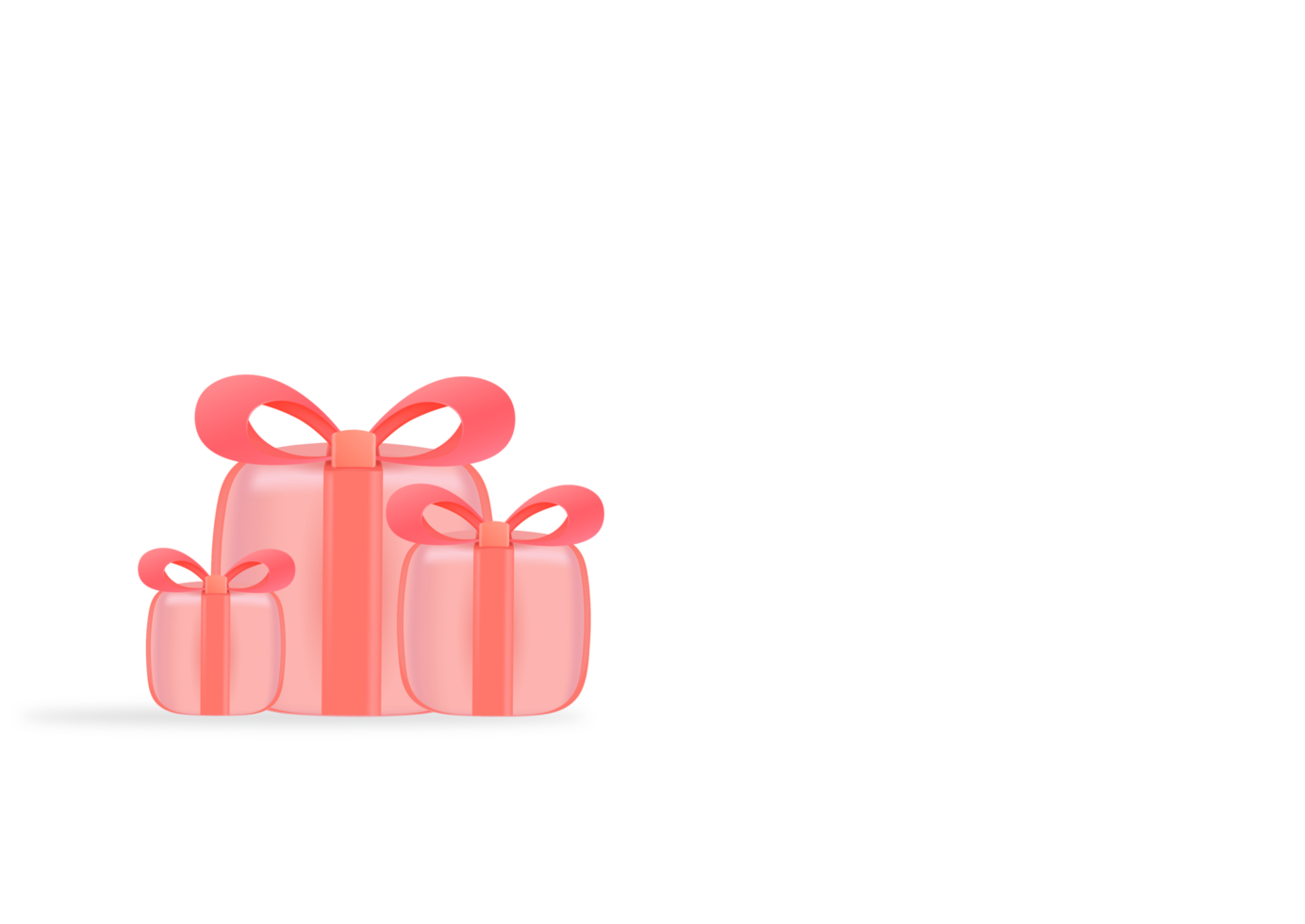 3D Gift Boxes Background png