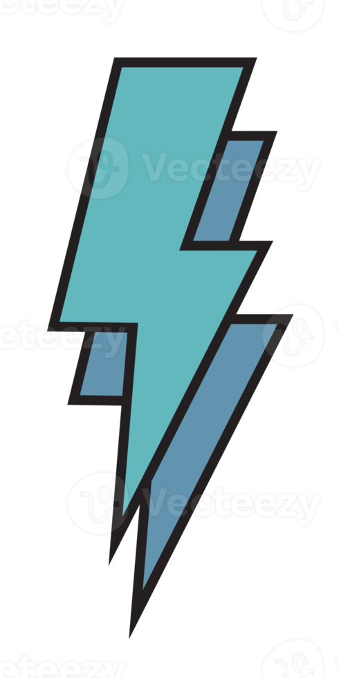Blitzsymbol für Blitz und Blitz, Symbol für elektrische Energie png