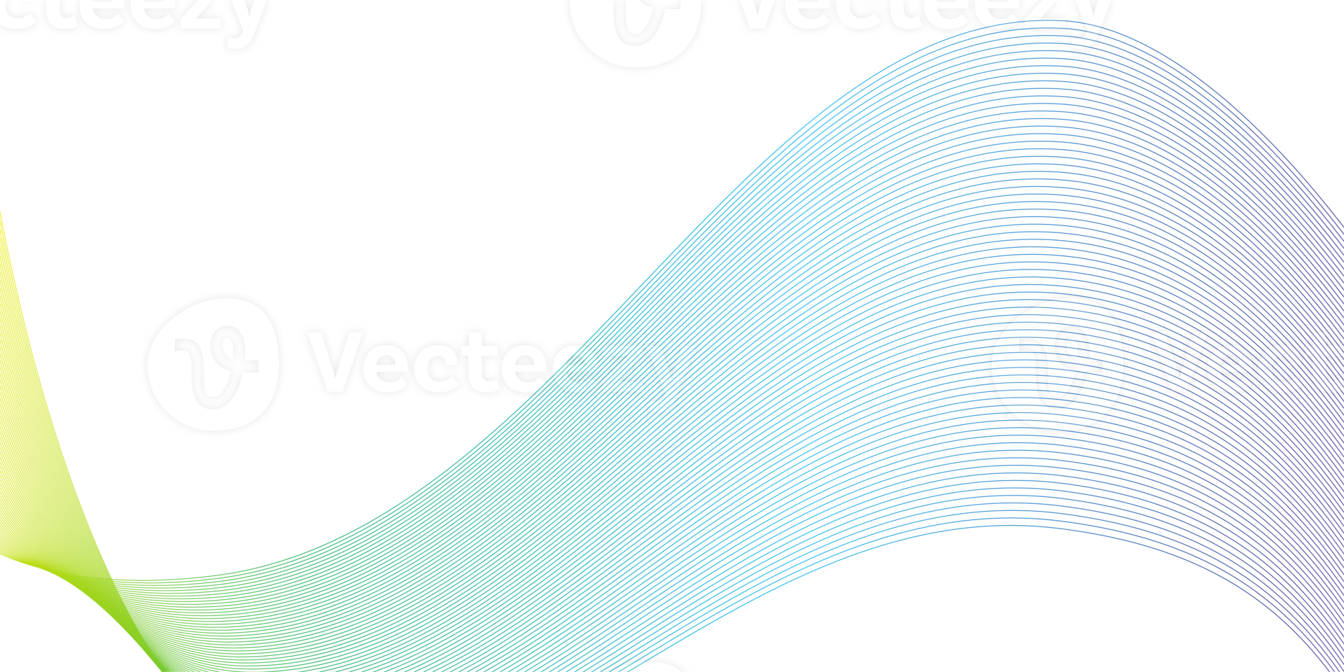 wellenlinien fließend dynamischer mehrfarbiger farbverlauf isoliert auf transparentem hintergrund png