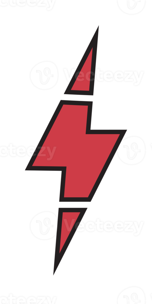 Blitzsymbol für Blitz und Blitz, Symbol für elektrische Energie png