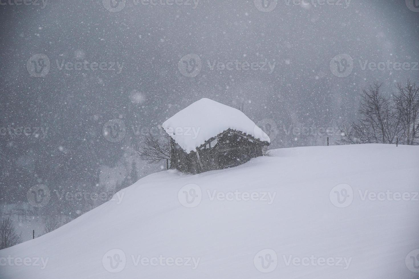 winter landscape in Austrian Alps photo