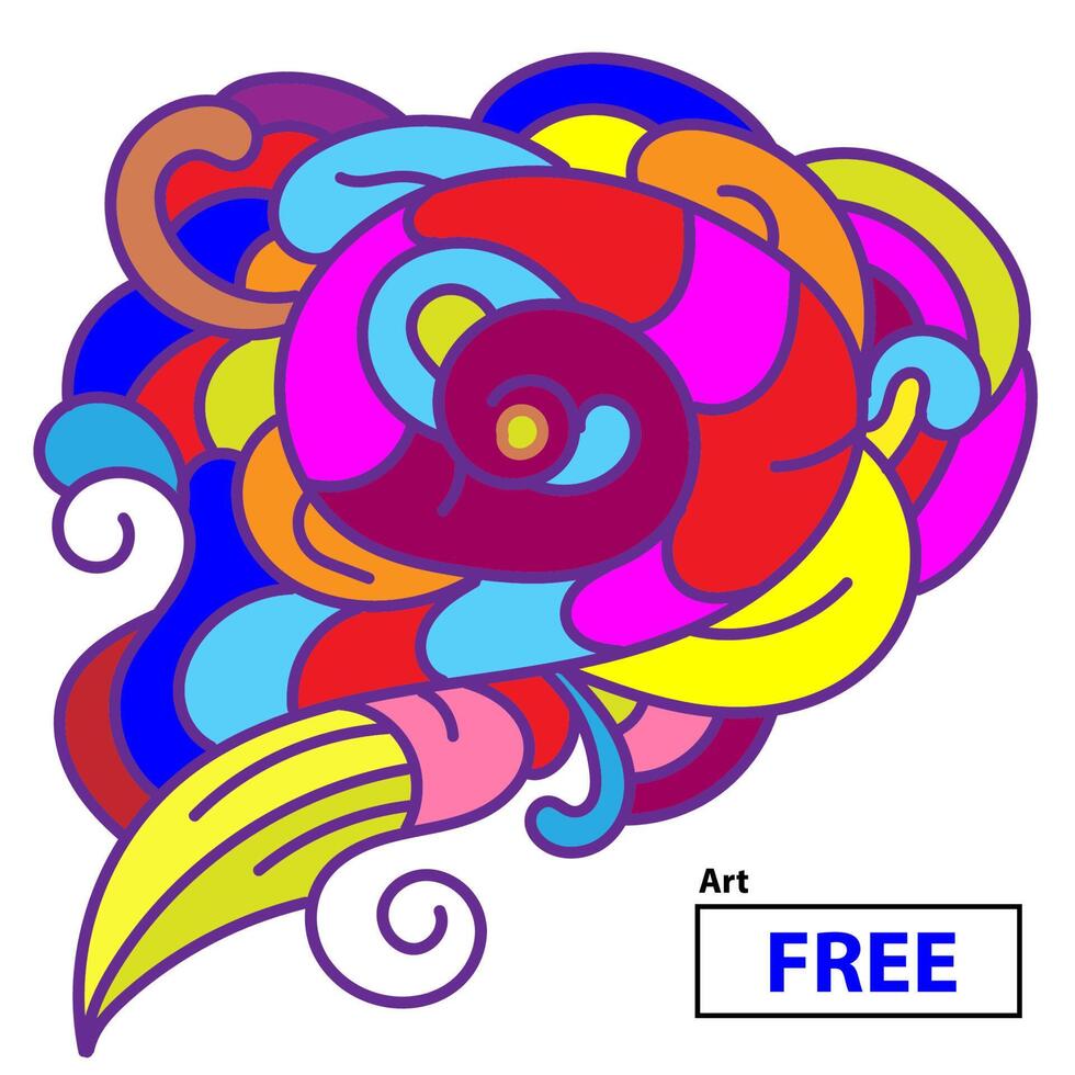 abstract fun art Free Vector