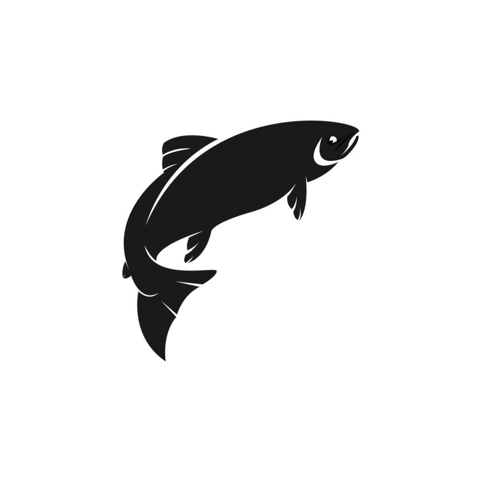 tuna fish logo design vector