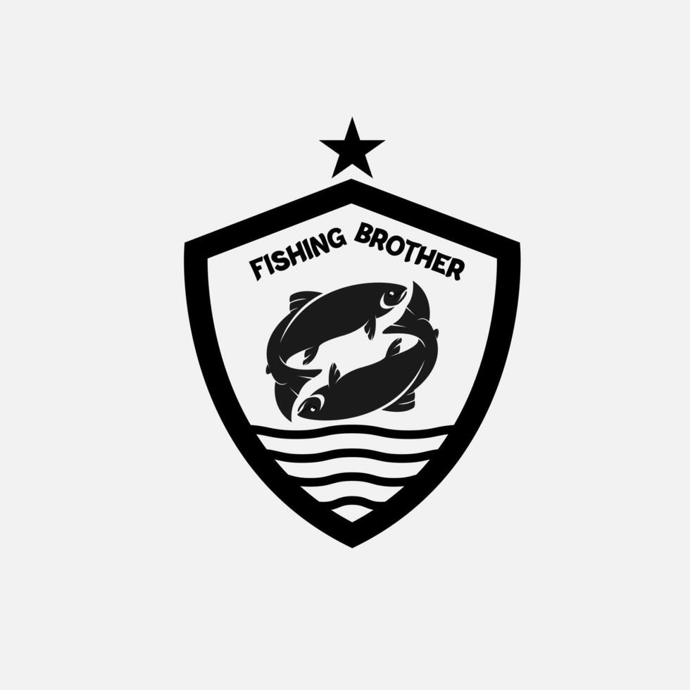 fish logo design vector