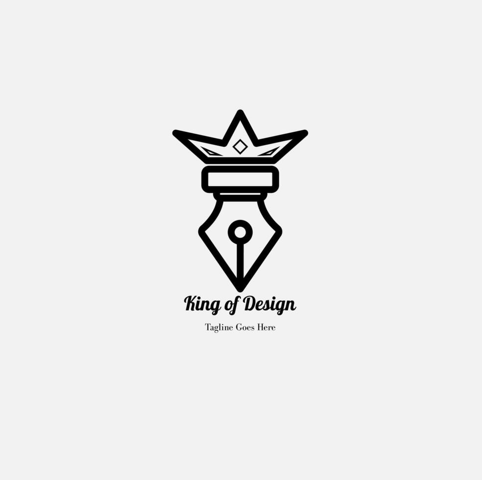 king design logo free vector