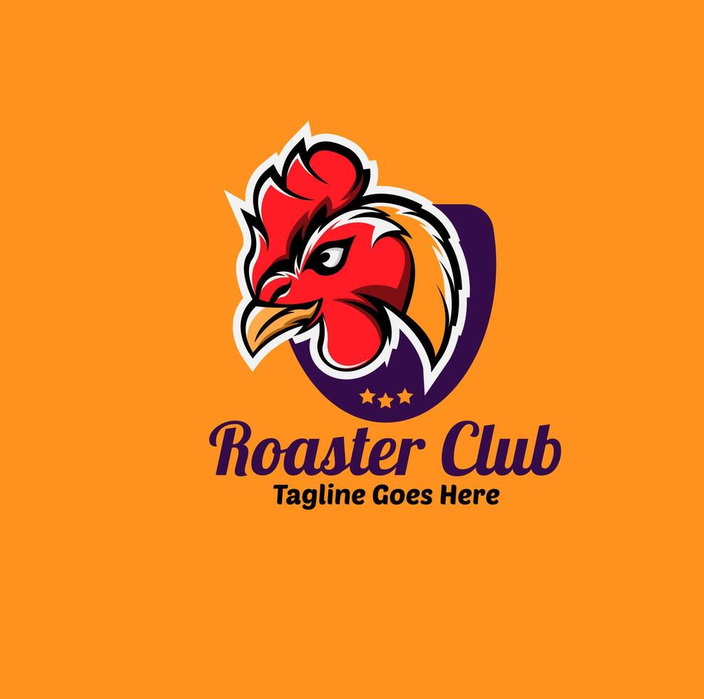 Roaster logo design vector