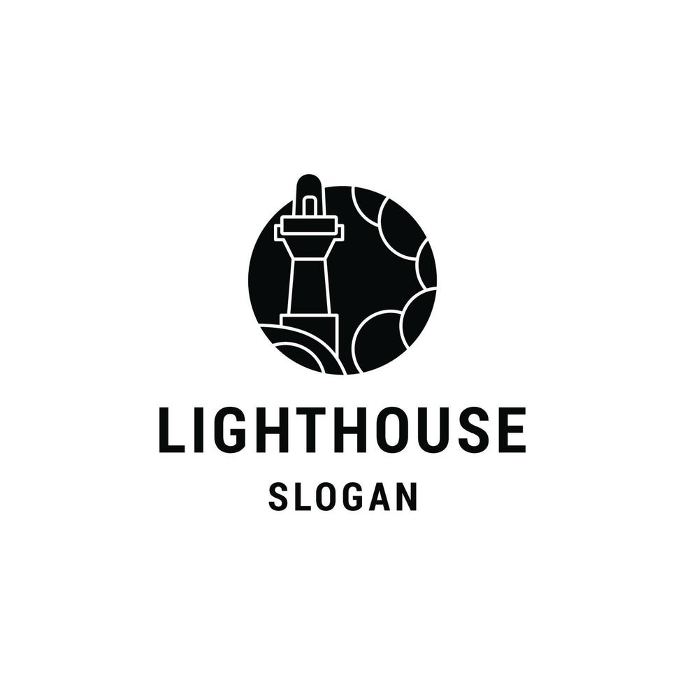 Light house logo template vector illustration design