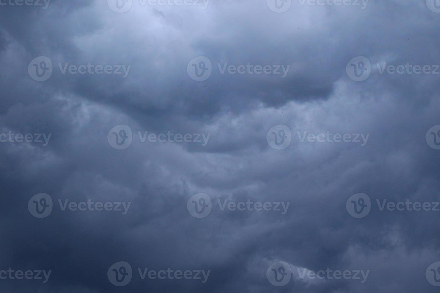 Stormy weather and dark clouds photo