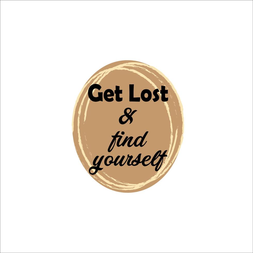 Get lost yourself vector