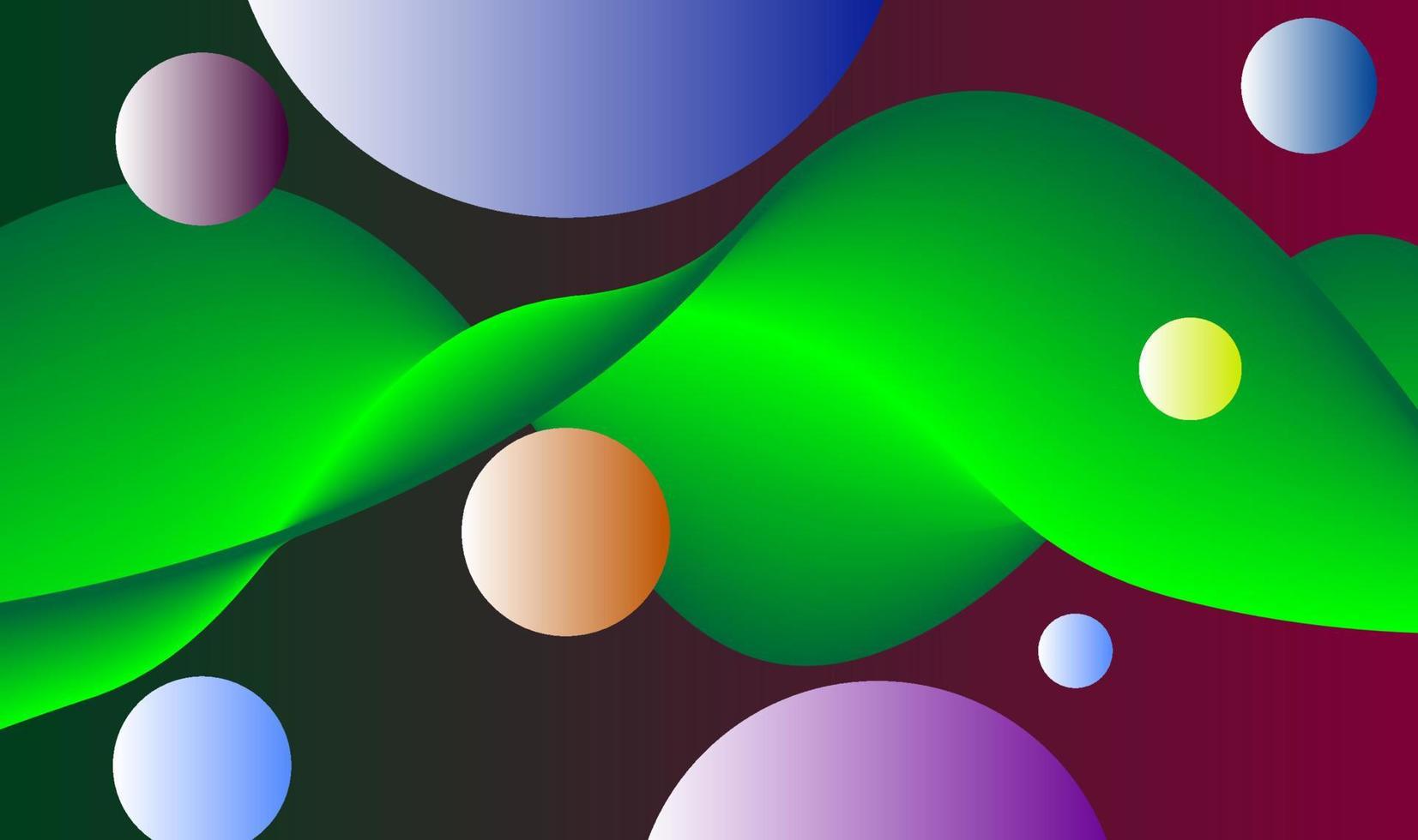 Abstract 3D digital wave Futuristic point with circle Technology background vector