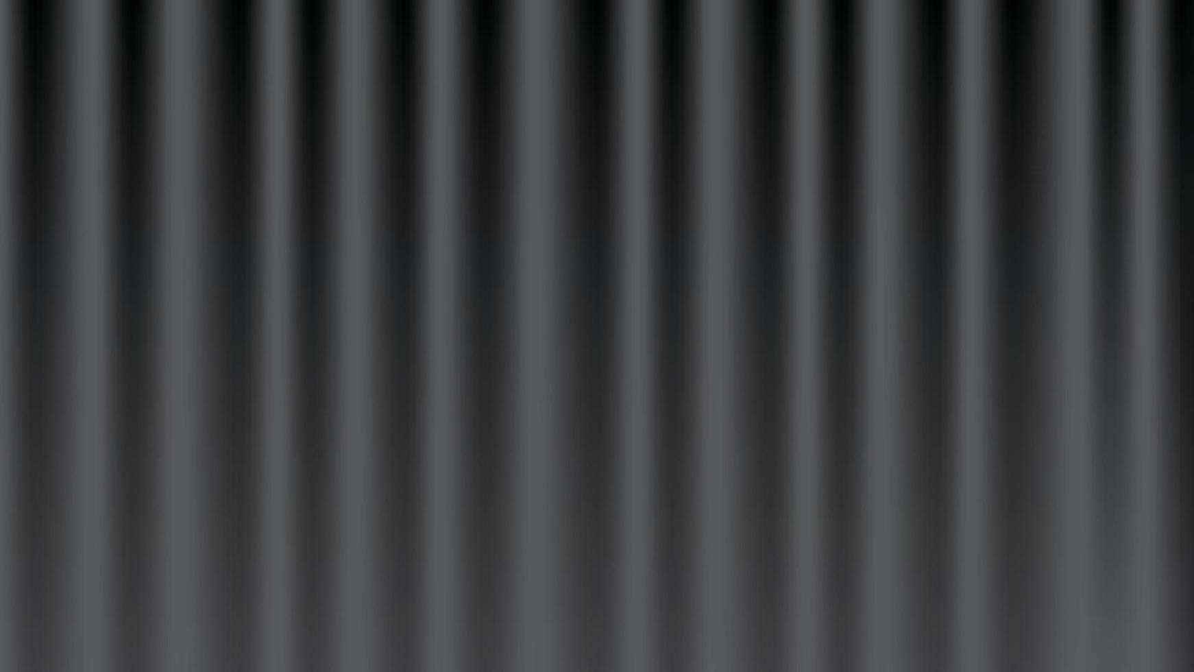 Abstract background of black fabric texture. Wallpaper luxury by soft curve of canvas and wave. Illustration background of black cloth and satin. vector