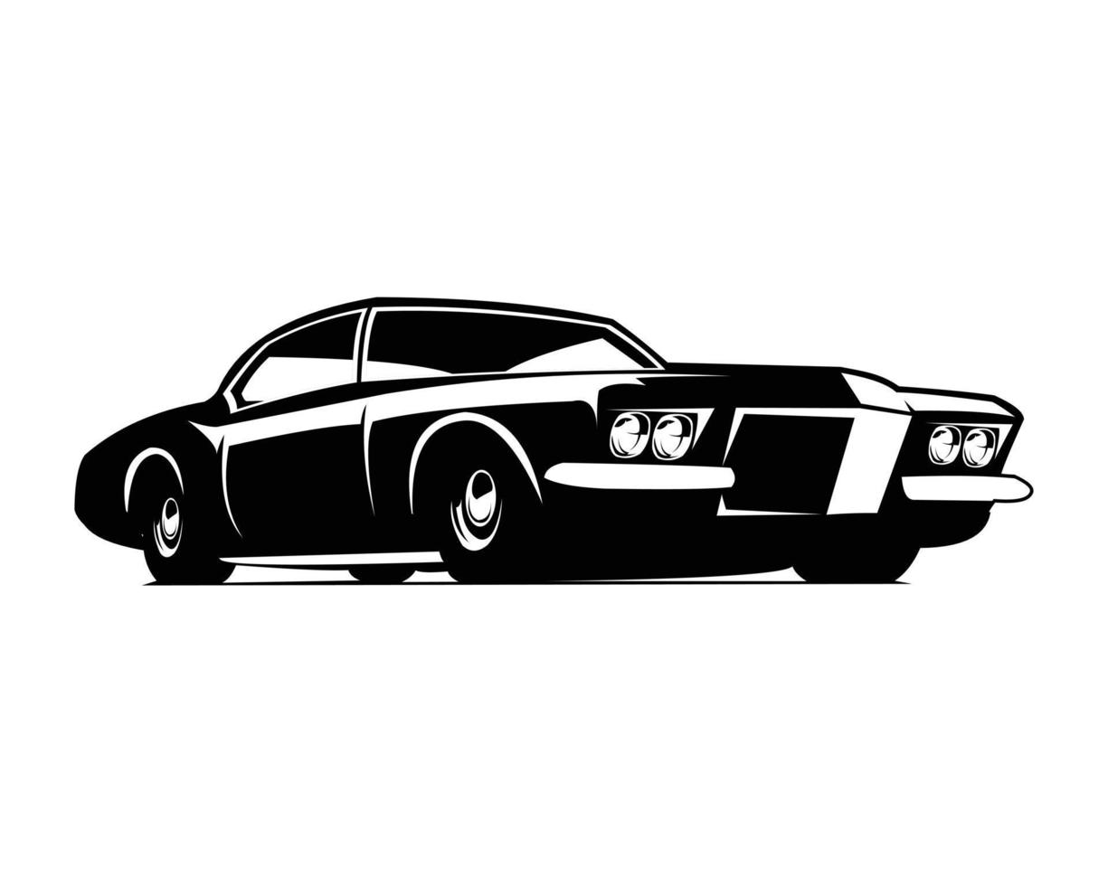 buick riviera gran deporte 1972 aislado sobre fondo blanco. mejor para logos, insignias, emblemas, íconos, disponible en eps 10. vector