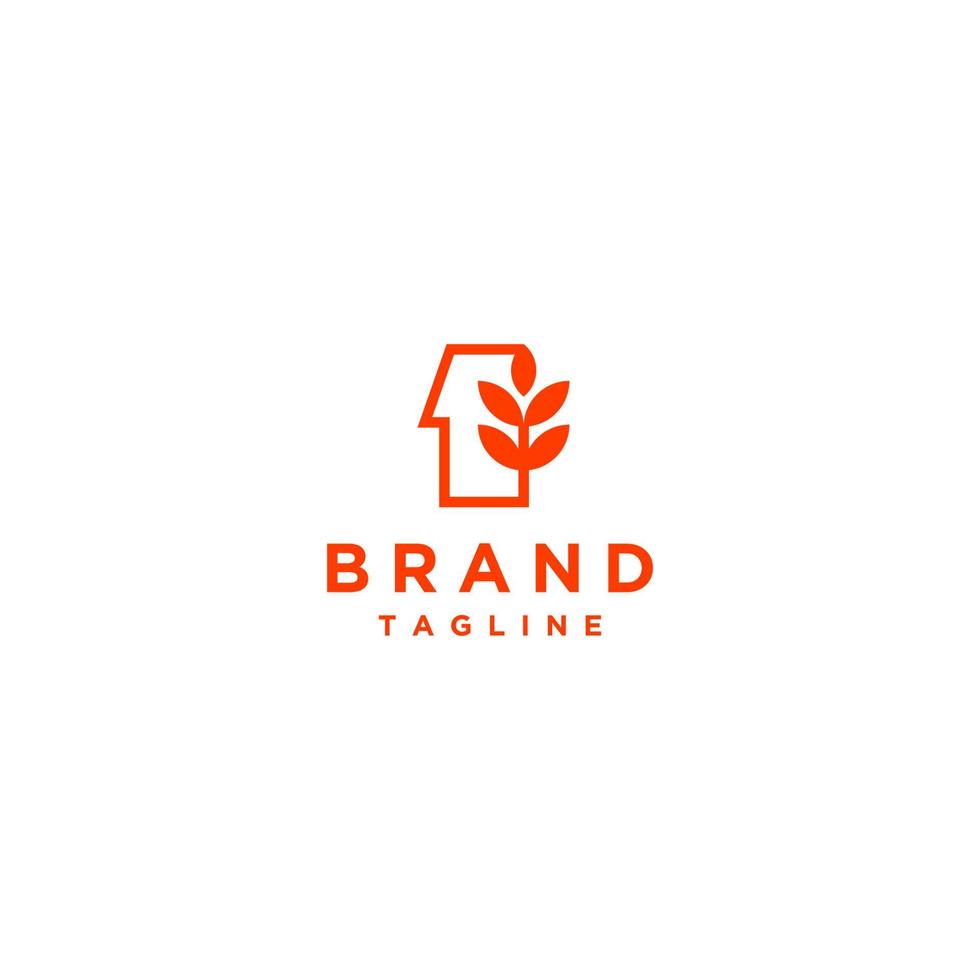 Simple Number One and Grains Logo Icon. Unique logo of line and grains that form the number one. vector