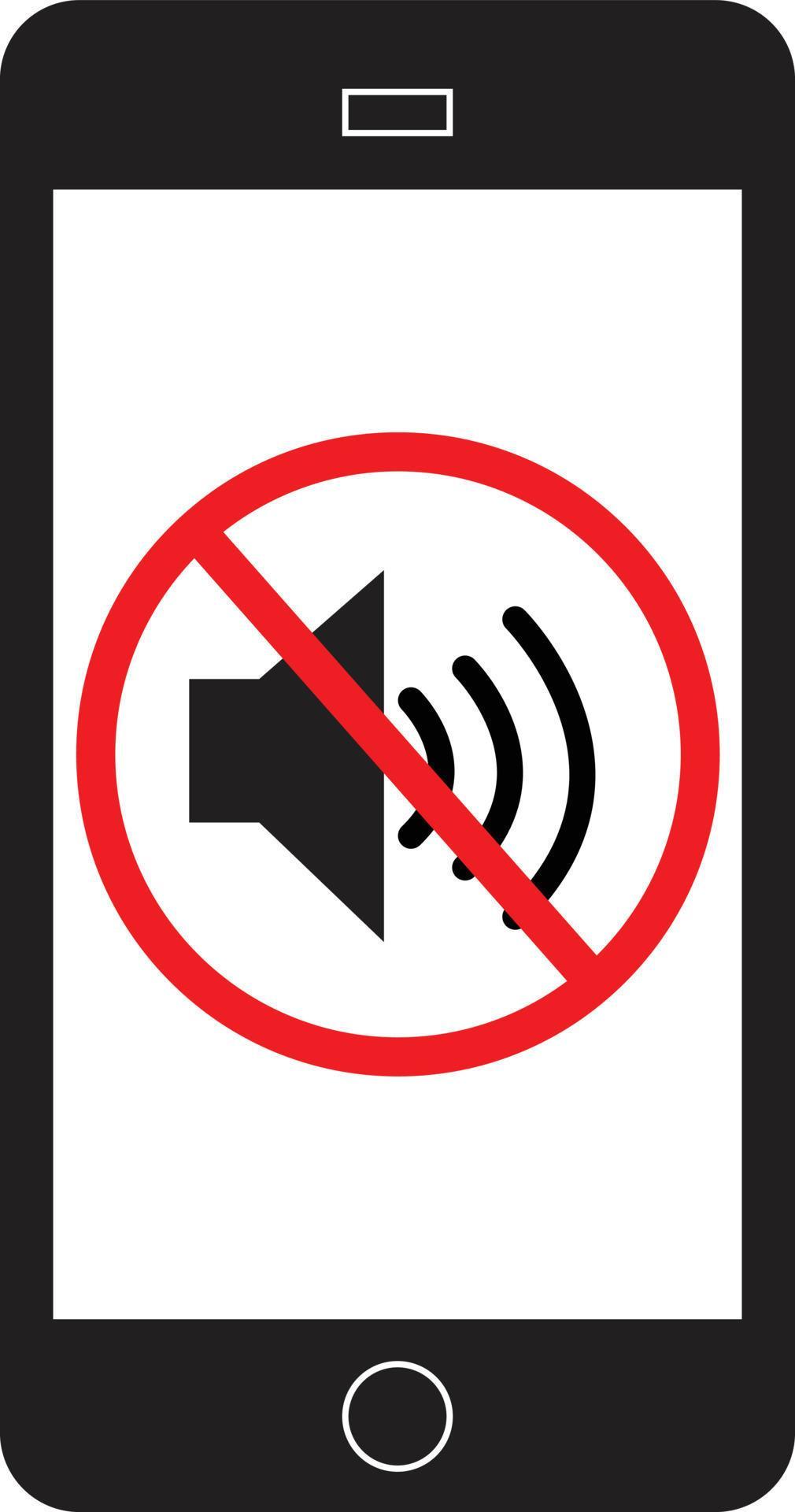 smart-phone-in-silent-mode-icon-on-white-background-silent-phone-sign