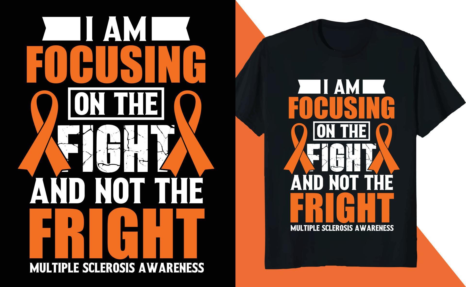 I am Focusing on the Fight Multiple Sclerosis 18838715 Vector Art at