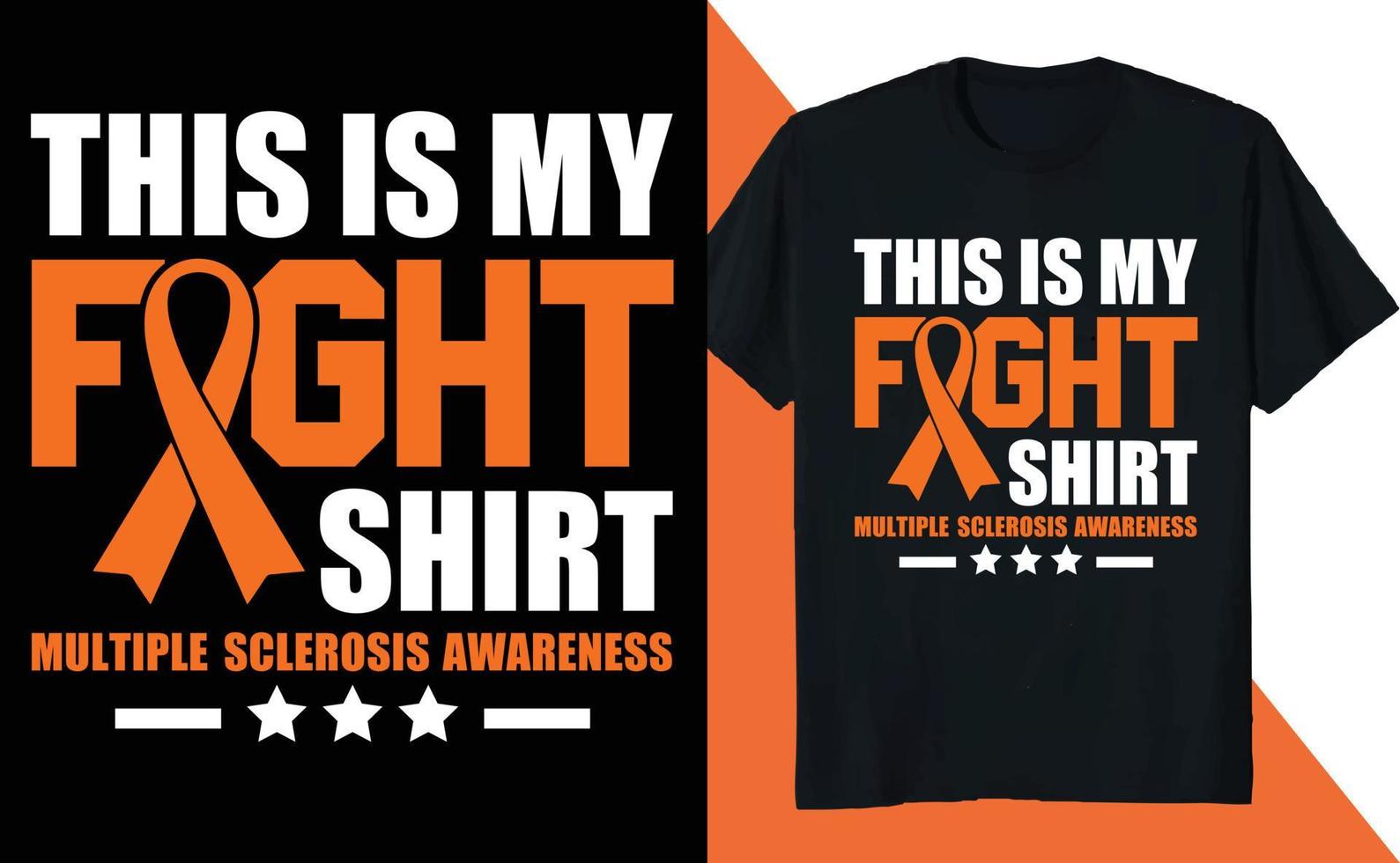 esta es mi camiseta de lucha conciencia de la esclerosis múltiple vector