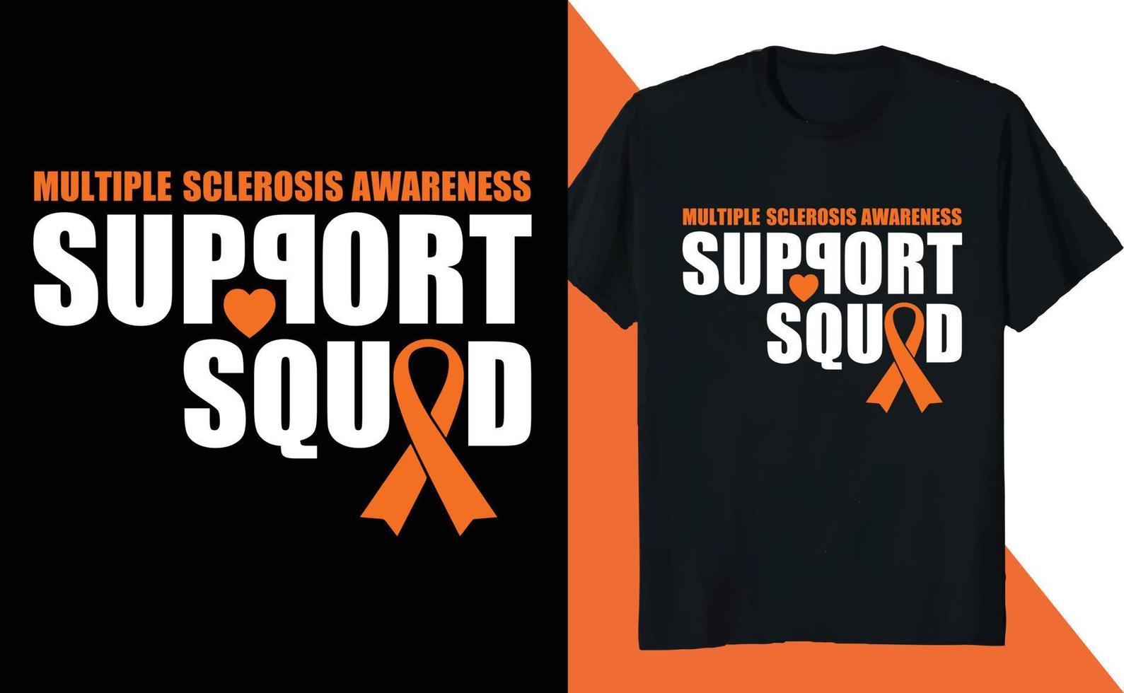 Support Squad Multiple Sclerosis Awareness vector
