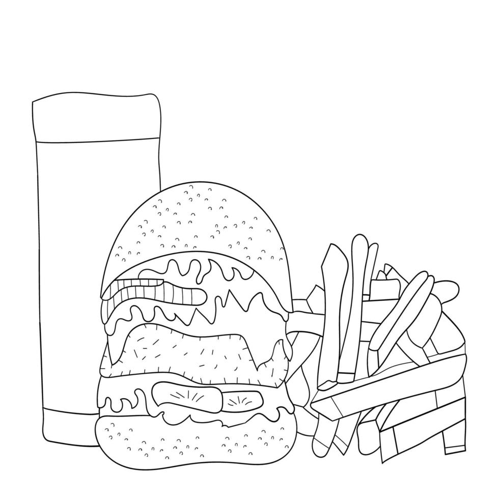 Burger icon in flat style. Hamburger icon on white isolated background. Cheeseburger business concept. vector