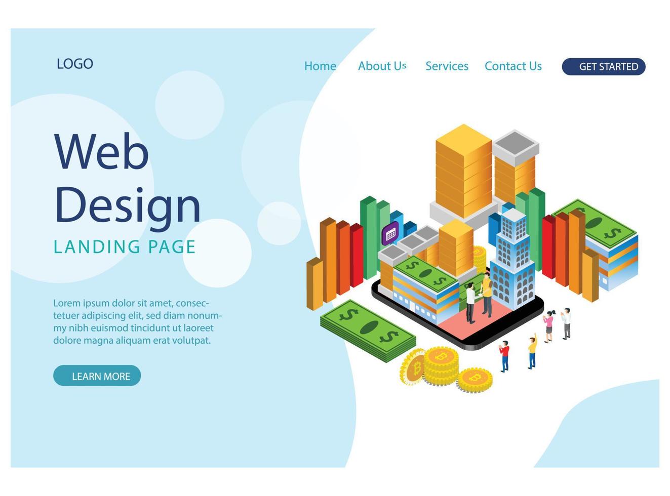Online banking modern flat design isometric concept. Electronic bank and people concept. Landing page template. Conceptual isometric vector illustration Suitable for Diagrams, Infographics, Game Asset
