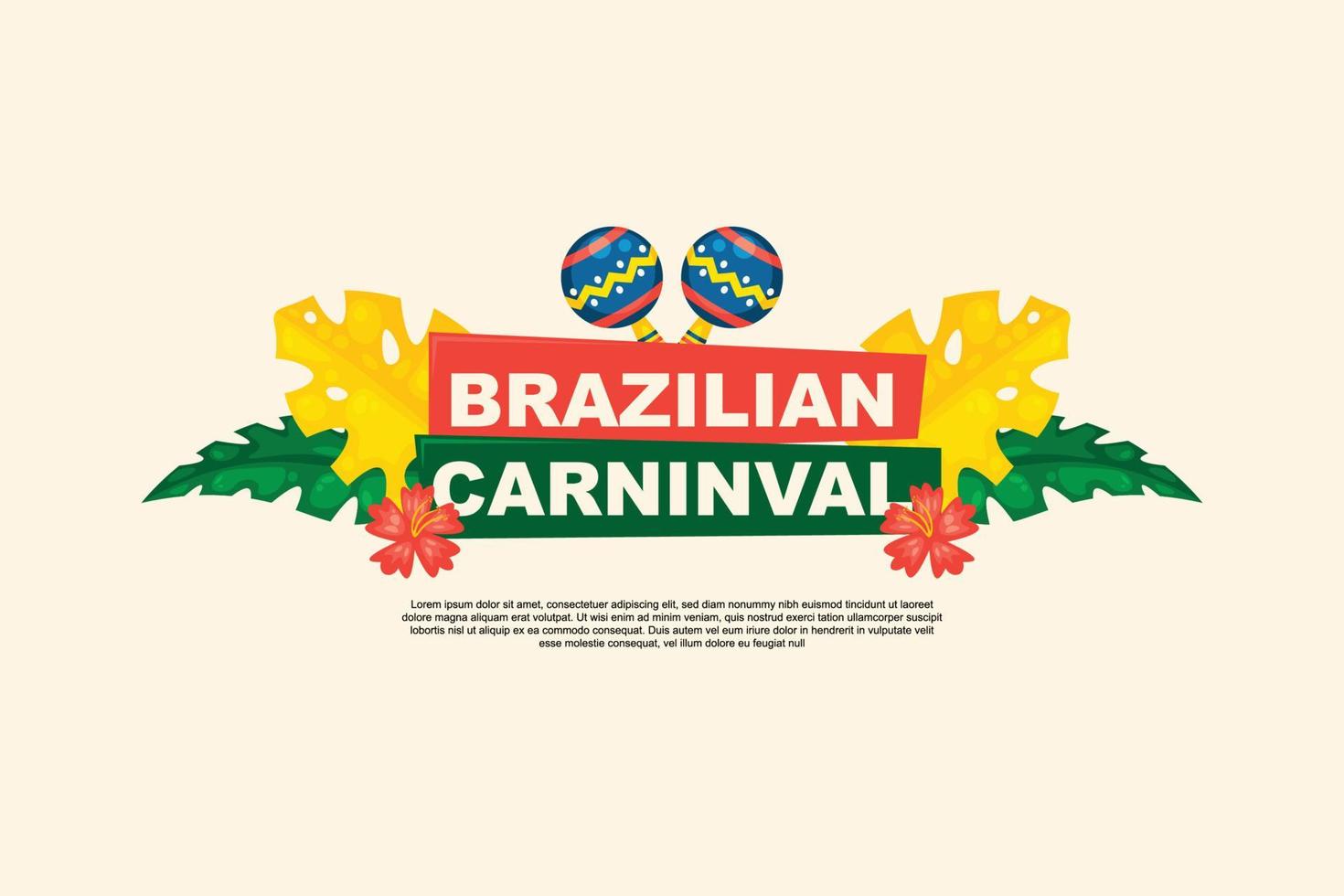 Brazilian Carninval background. vector