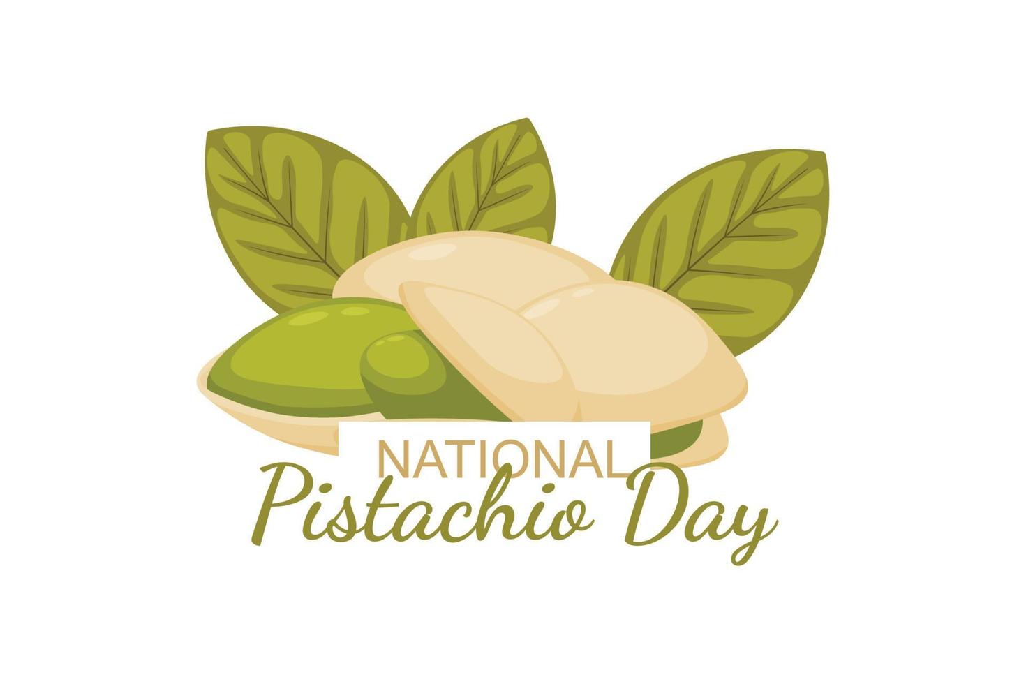 National Pistachio Day background. vector
