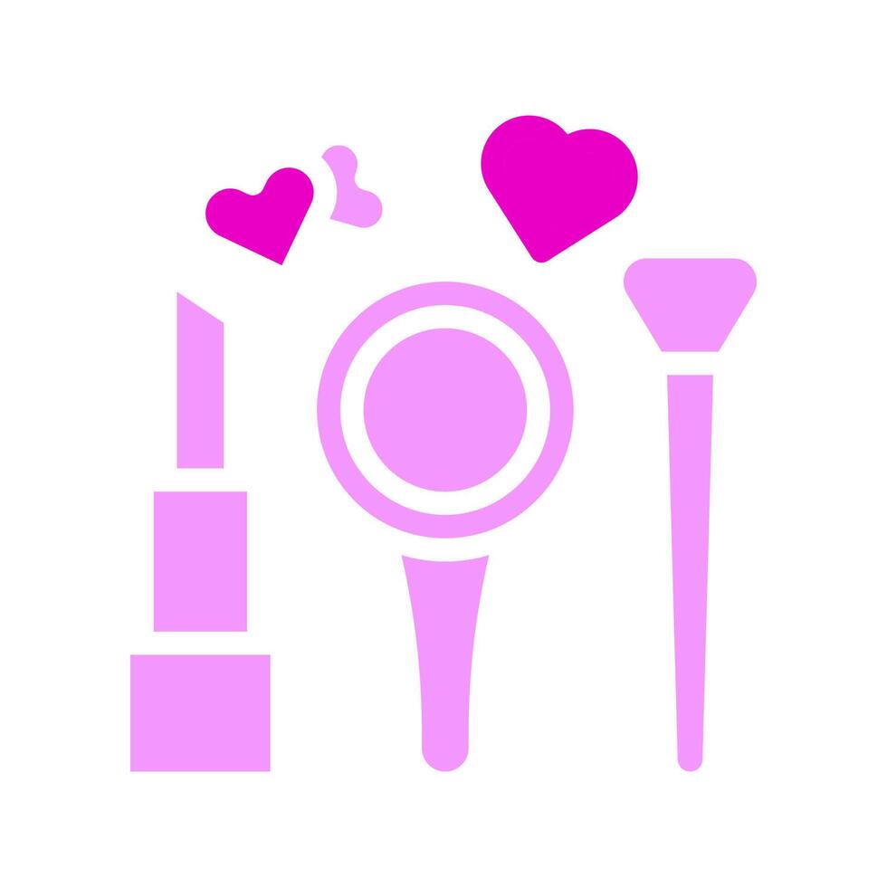 cosmetic icon solid pink style valentine illustration vector element and symbol perfect.