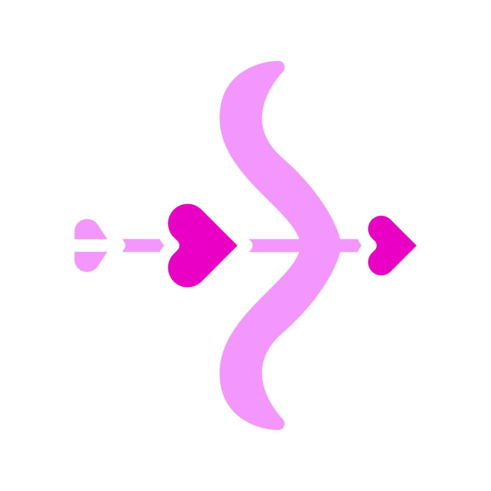 arrow icon solid pink style valentine illustration vector element and symbol perfect.