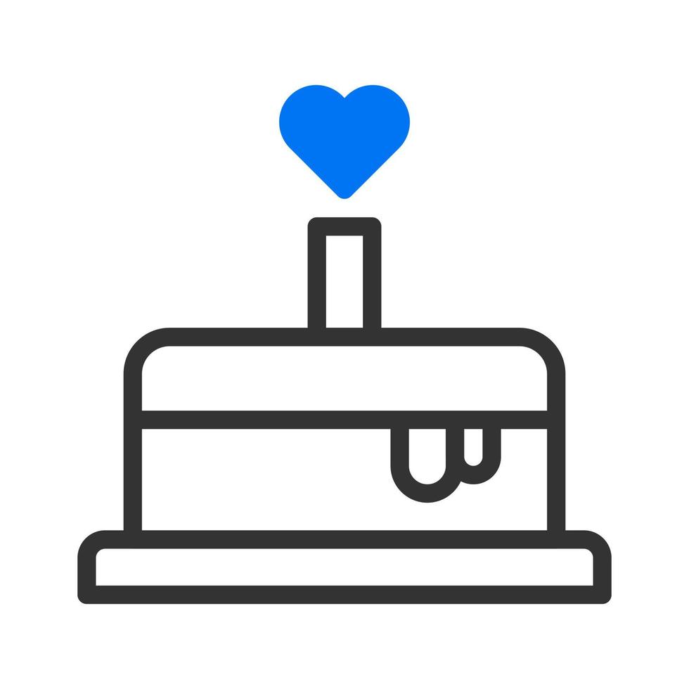 cake con duotune blue valentine ilustración vector elemento y símbolo perfecto.
