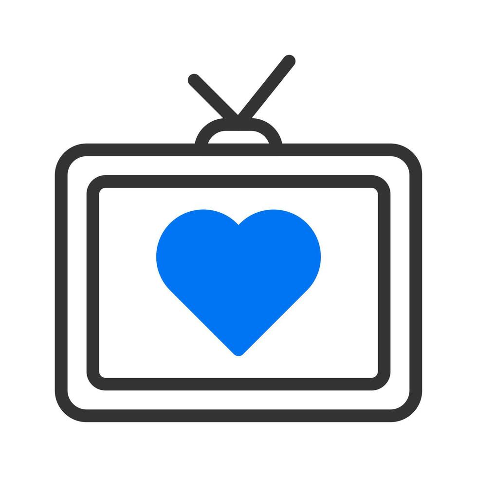 tv icon duotune blue valentine illustration vector element and symbol perfect.