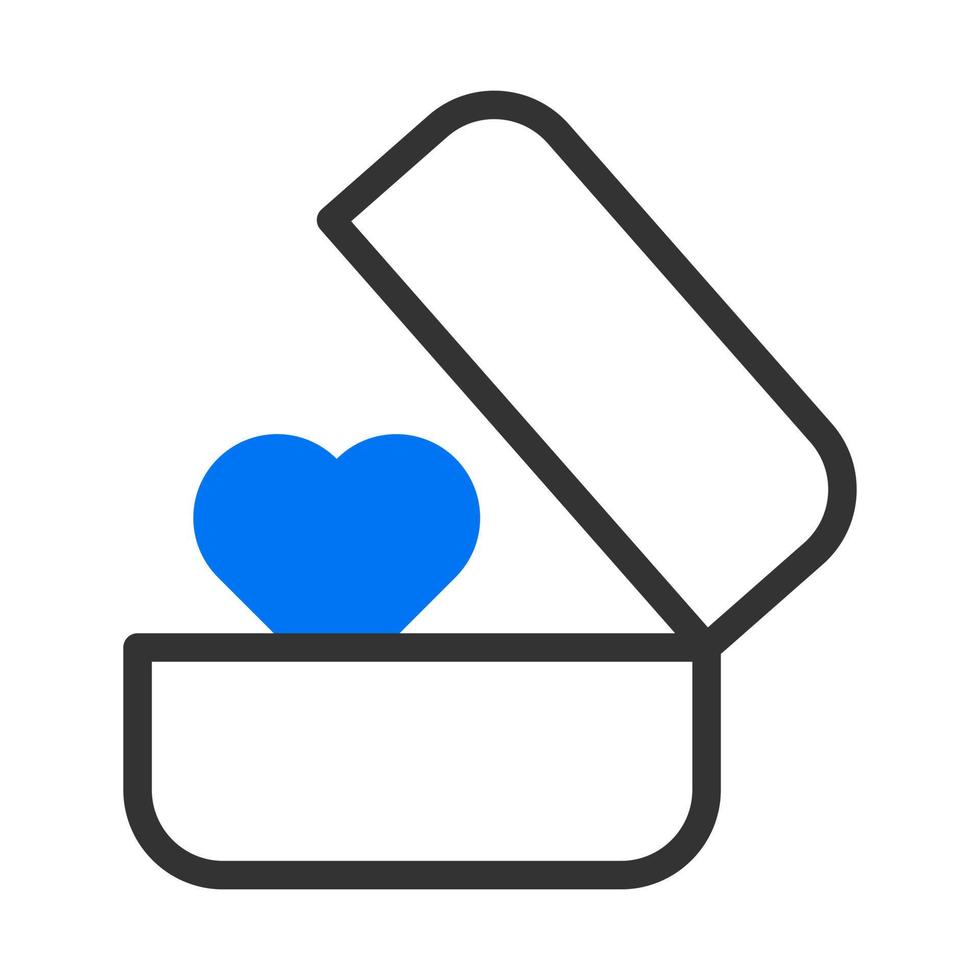 icono de anillo duotune blue valentine ilustración vector elemento y símbolo perfecto.