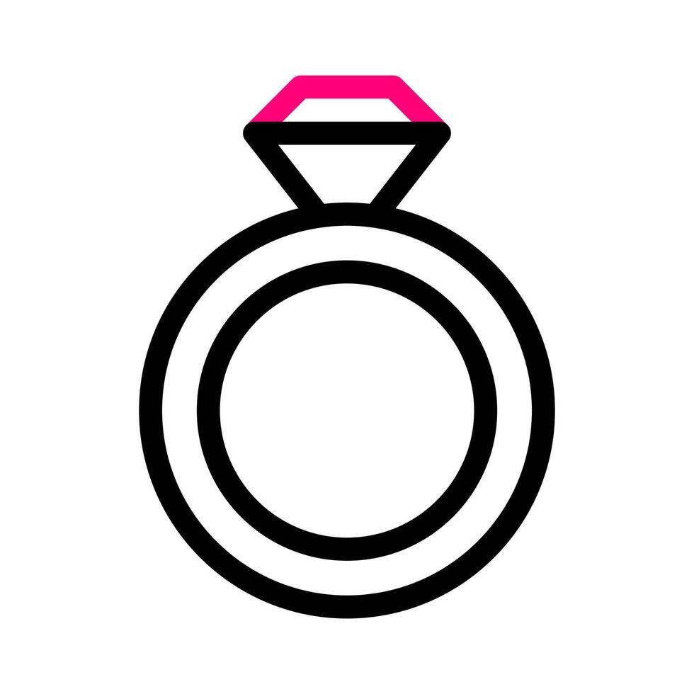 ring icon duocolor red blue valentine illustration vector element and symbol perfect.