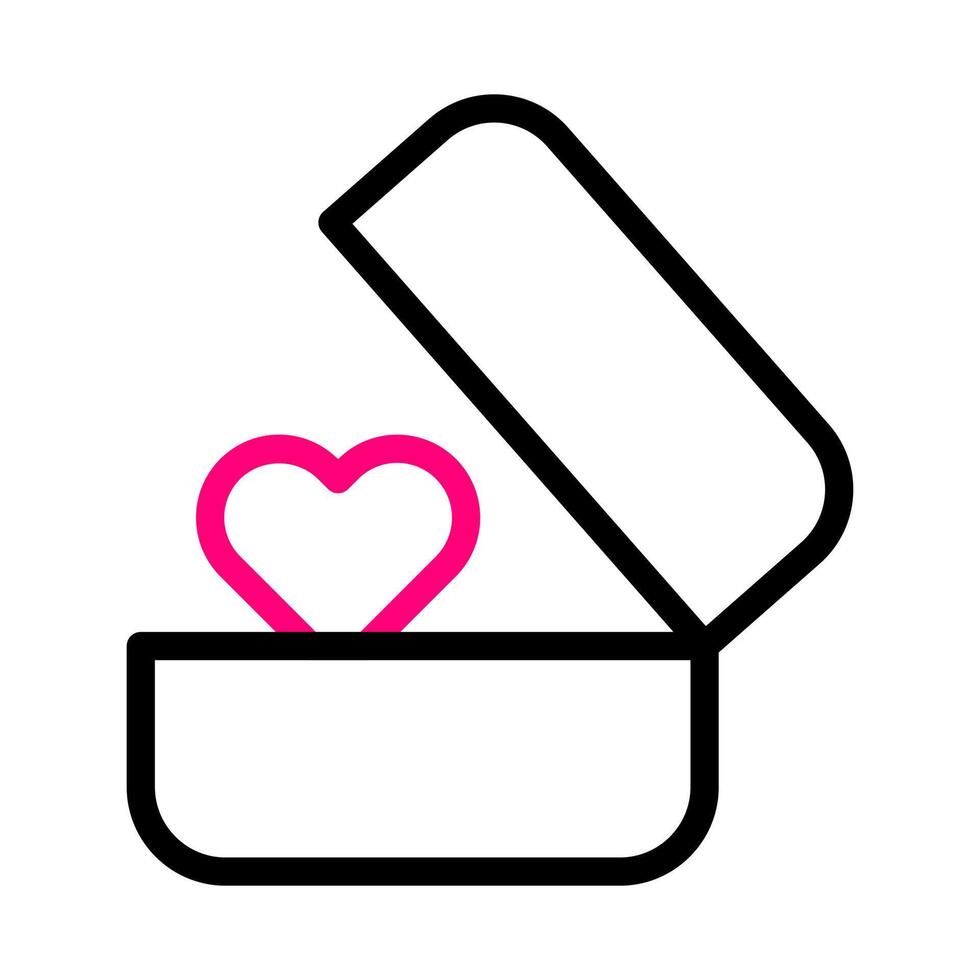 ring icon duocolor red blue valentine illustration vector element and symbol perfect.
