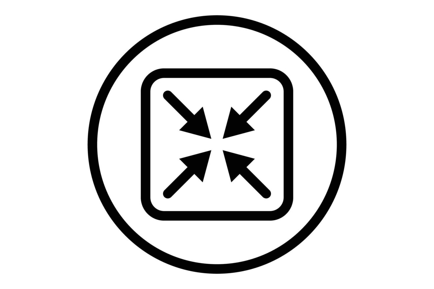 Minimize icon illustration. icon related to music player. Line icon style. Simple vector design editable