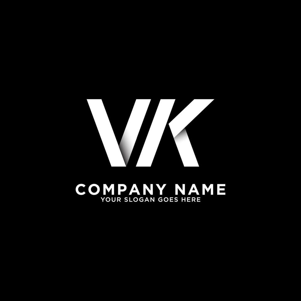 inital name VK letter logo design vector illustration, best for your company logo