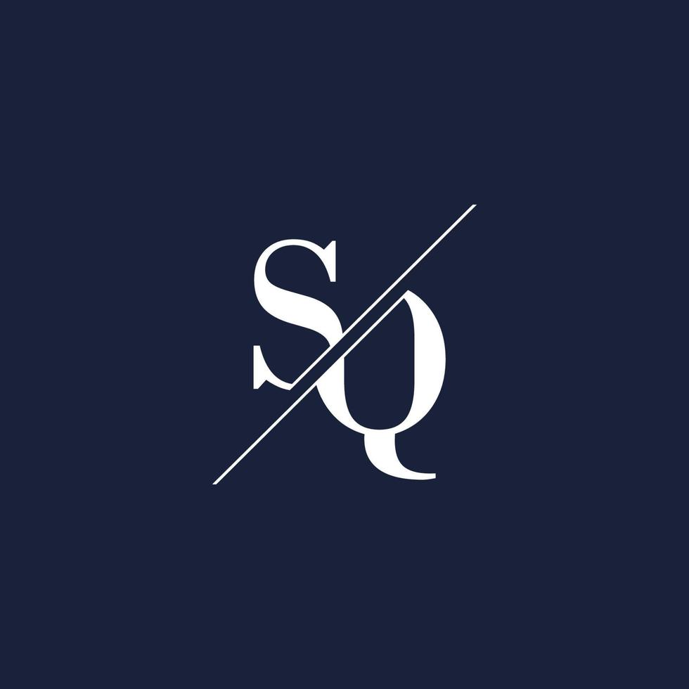 SQ initial modern logo designs inspiration, minimalist logo template vector