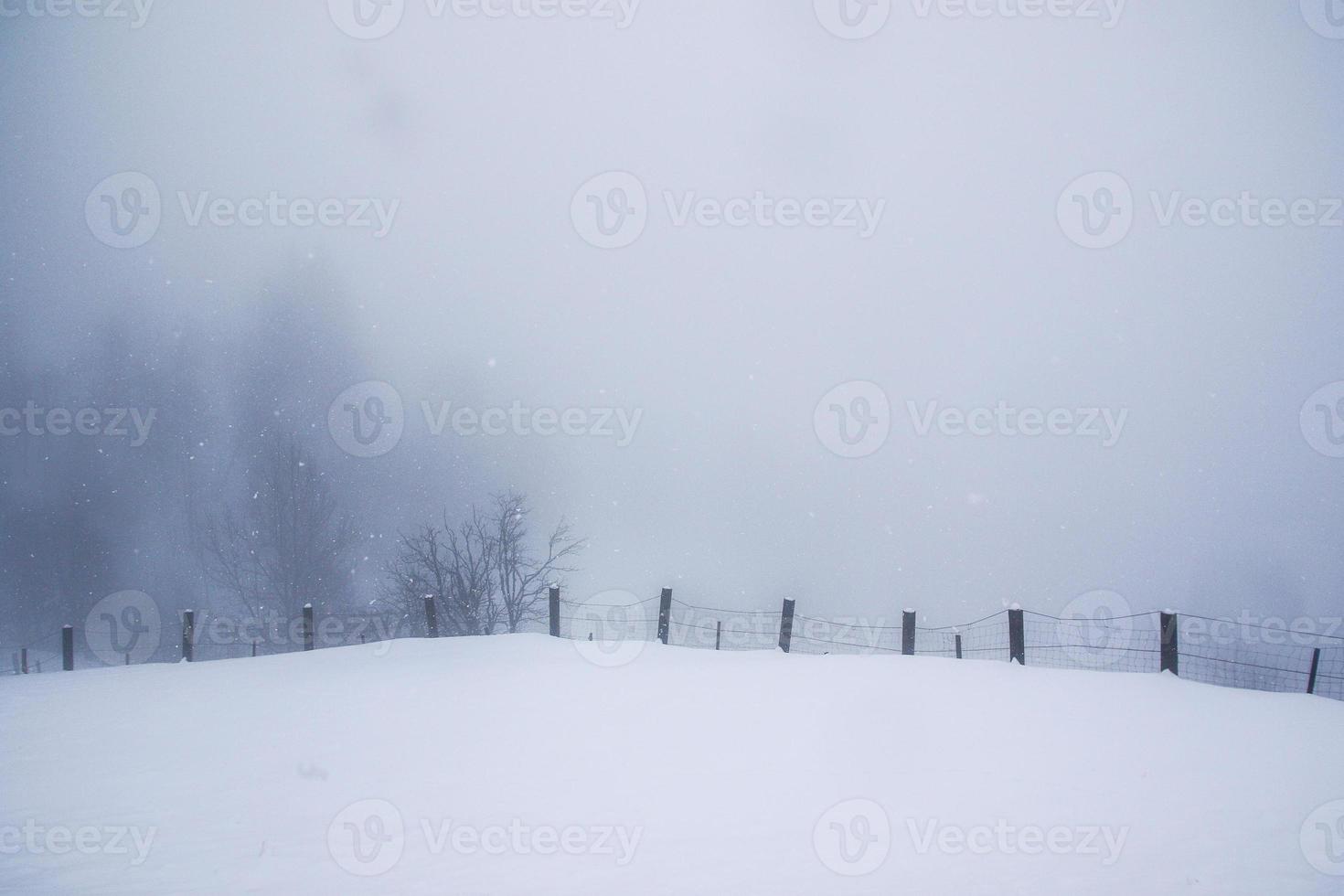 paisaje invernal en los alpes austríacos foto