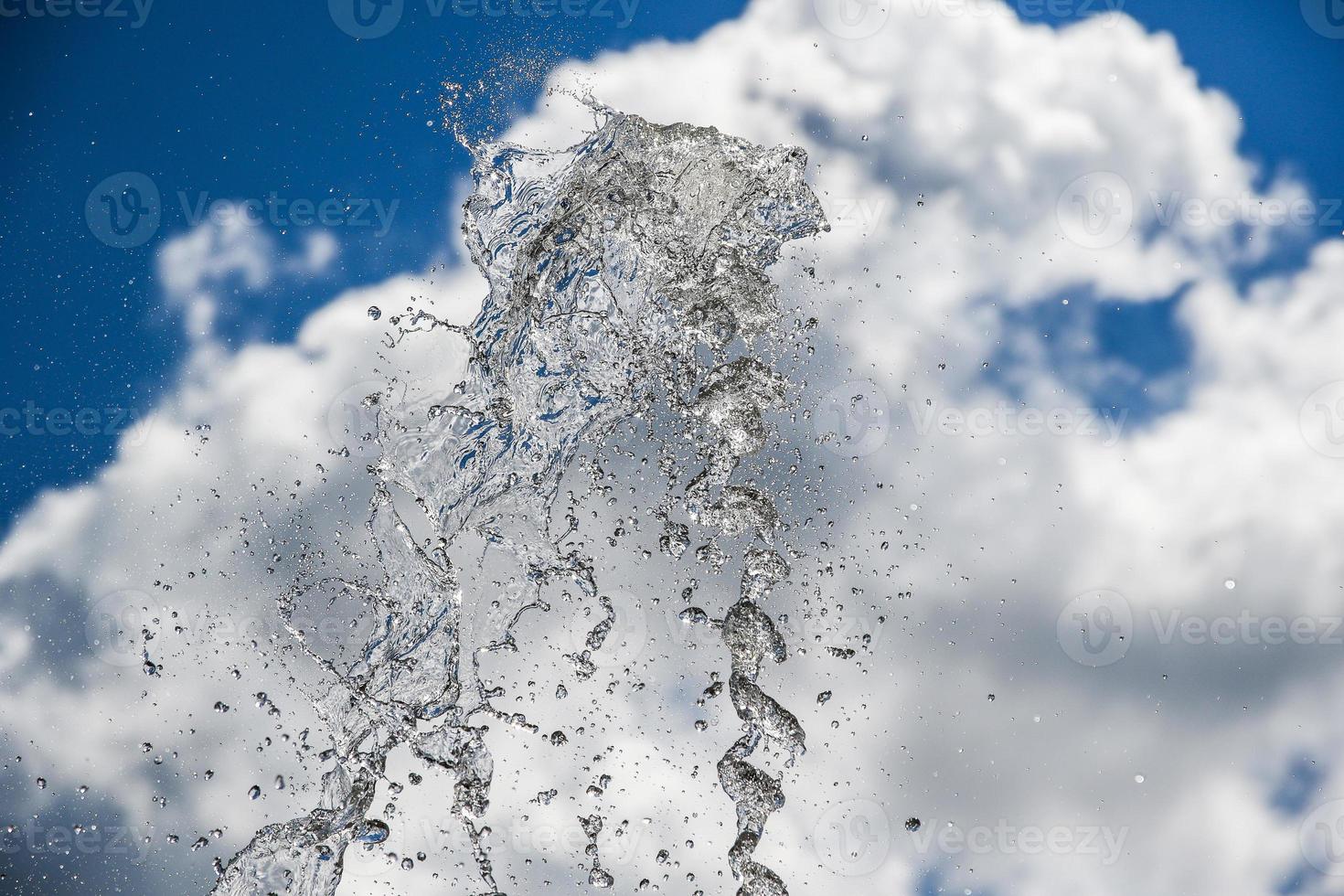 water splash in the sky photo