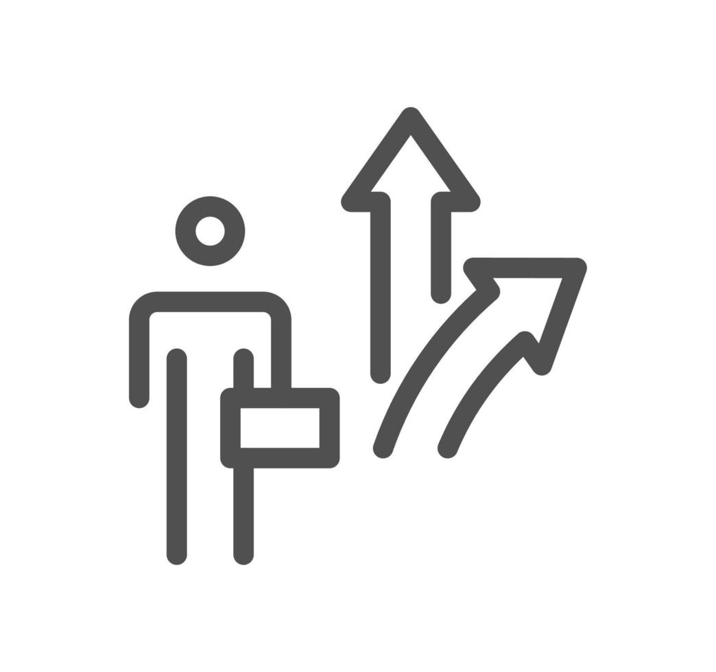 Target and goal related icon outline and linear vector. vector