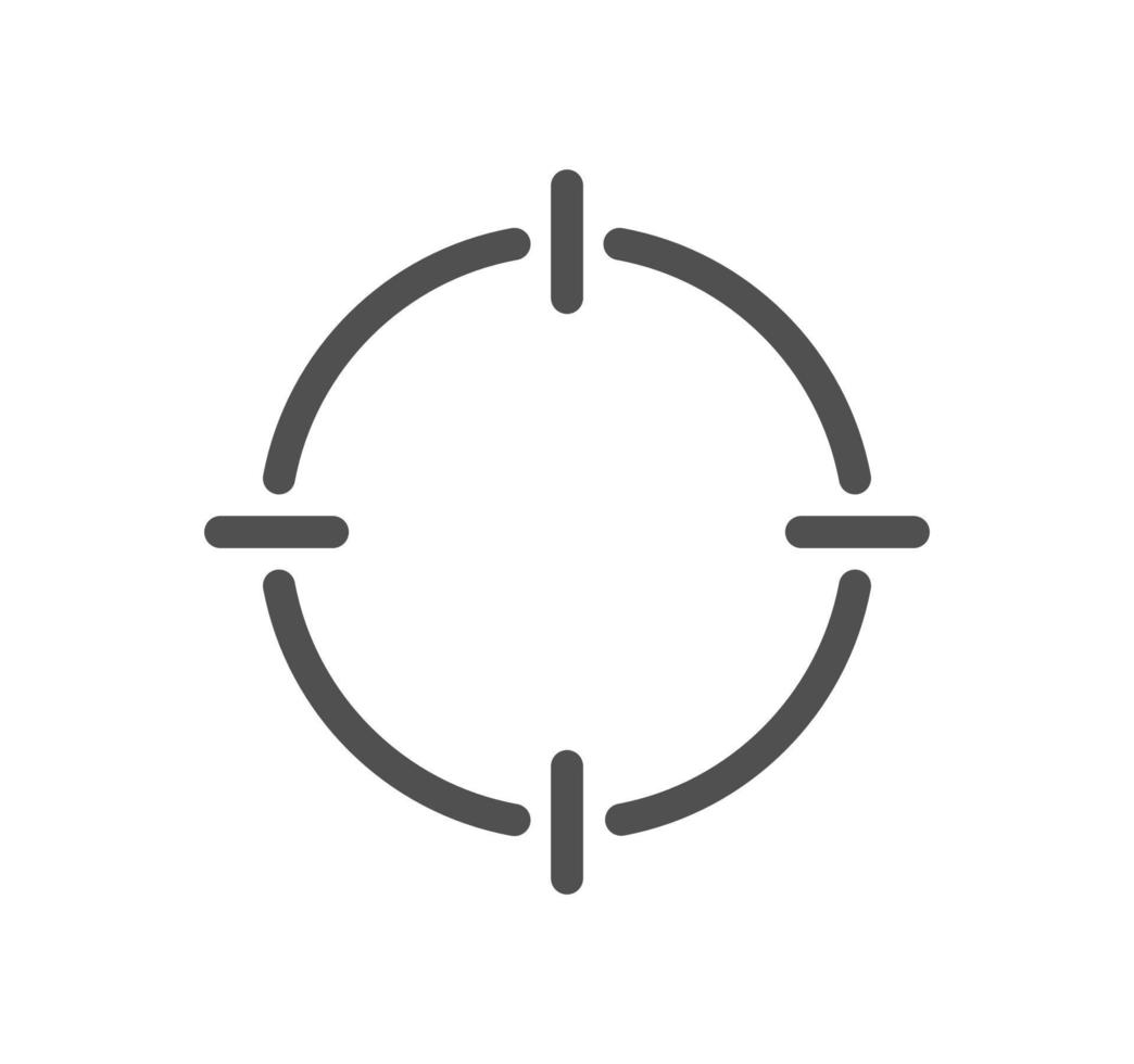 Target related icon outline and linear vector. vector