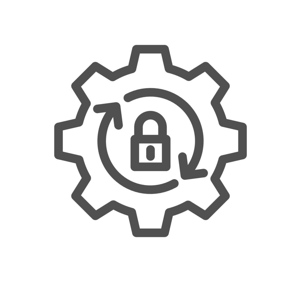 Setting and controls related icon outline and linear vector. vector
